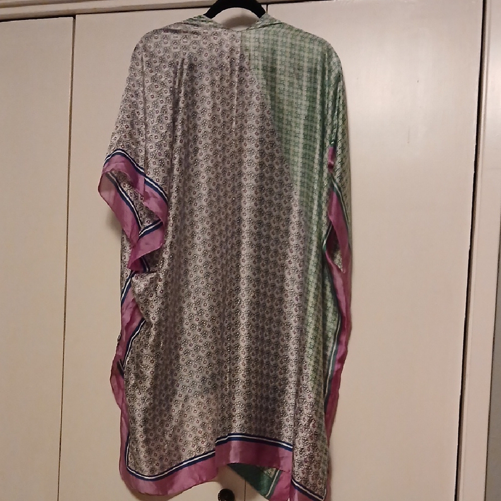 Source Unknown Green and Pink Scarf - Picture 3 of 3